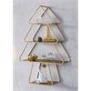 Etagere als Baum  mit 4 Ablagen  aus Metall in Gold