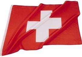 Fahne - Schweiz 60x90cm  mit 2 Ösen zum Aufhängen  Material: Polyester