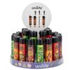Feuerzeug Unilite Barcelona  Soft Flame  4 Designs Assortiert  Snack Power  360° Label