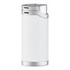 Feuerzeug Unilite  Bilbao Metal  HC White / Silver Top