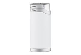 Feuerzeug Unilite  Bilbao Metal  HC White / Silver Top