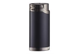 Feuerzeug Unilite  Bilbao Metal  Matt Black/ Shiny Black Top