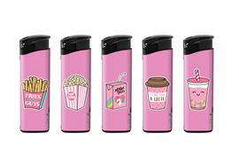 Feuerzeug Unilite M7  assortiert 5 Design  Motiv: Girly  Fixe Flamme