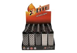 Feuerzeug X-Lite Reibrad  MAXI assortiert 5 Design