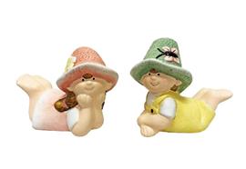 Figuren Kinder liegend  2er Assortierung  H12cm