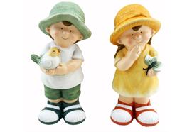 Figuren Kinder stehend  2er Assortierung  Grösse 12x14x29cm