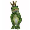 Froschkönig sitzend  aus Polyresin  Grösse 11x13x24cm