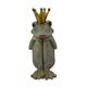 Froschkönig sitzend mit  angezogenen Knien  aus Polyresin  17x24x37cm