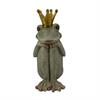 Froschkönig sitzend mit  angezogenen Knien  aus Polyresin  17x24x37cm