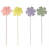 Gartenstecker aus Metall  Blumen Design  4er Assortierung  D22 x H114cm