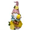 Gartenwichtel Lemon rosa  aus Polyresin  13cm x 14cm x 25cm