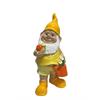 Gartenzwerg stehend  gelber Mantel  11.5x13x28.3cm