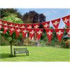 Girlande mit 24 Wimpel(Triangle)  Schweiz L: 550cm - Wetterfest  beidseitig bedruckt
