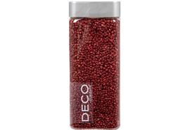 Glitter Granulat 2-3mm rot  Flasche: eckig  Inhalt: 825gramm / 550ml  Deckel: silber