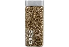 Glitter Granulat 2-3mm weissgold Flasche: eckig  Inhalt: 825gramm / 550ml  Deckel: silber