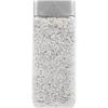 Granulat 2-3mm weiss - Flasche eckig  Inhalt: 825gramm / 550ml  Deckel: silber