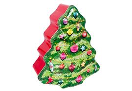 Guetzlidose XMAS  Baum grün  Weissblech