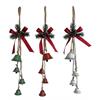 Hänger mit Schleife  und je 4 Glöckchen  3-assortiert