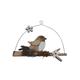 Hänger Vogel aus Zweig aus Holz  Farbe: Braun/Weiss  L:18cm B:8.5cm H:16cm