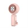 Hand Ventilator  wiederaufladbar USB  und 3 Stufengebläse  Farbe: pink
