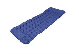 Isomatte Luftmatratze  aufblasbar mit eingebauter  Fusspumpe  Farbe Blau