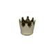 Kerzenhalter Krone aus Keramik,  Farbe: Gold,  D:9.5cm H:9cm