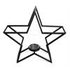 Kerzenhalter Stern aus Metall  mit einem Glaseinsatz  H: 37.5cm B: 39.5cm T: 12cm