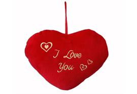 Kissen in Herzform  gestickt I LOVE YOU  Grösse: 40x45cm