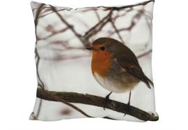 Kissen mit Vogel Motiv  mit Reisverschluss  Grösse: 40cmx40cm  Digitaldruck einseitig