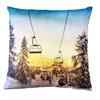 Kissen Sesselbahn  in Winterlandschaft  Digitaldruck einseitig