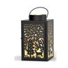 Laterne Forest  aus Metall eckig  schwarz gold