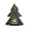 Laterne Forest Tannenbaum  aus Metall Schwarz gold