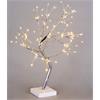 LED Baum mit 108 LED Microlight  Farbe silber H:45cm  Warm weisses Licht