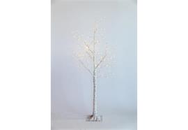 LED Birken Baum Outdoor H:120cm  mit 192 LED Microlight umringt  Warm weisses Licht