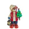 LED Deko Bär mit  Laterne und XMAS Baum  32cm x 50cm x 89cm  21 warm weisse LEDs