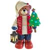 LED Deko Bär mit  Laterne und XMAS Baum  40cm x 57cm x 110cm  21 warm weisse LEDs