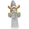 LED Deko Figur Elch  mit Geschenken in der Hand  mit 3 LED