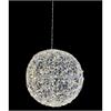 LED Deko Kugel weiss Outdoor  aus Metall mit 400 LED Micro Light  Durchmesser 30cm