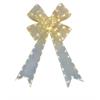 LED Deko Schlaufe  weiss silber 108 LED  35 x 65cm