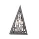 LED Diorama Pyramide- Holz- Hirsch Design  10 LED - H: 39.5cm  B:24.9cm T:5.9cm