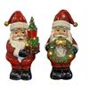 LED Figur Santa  2er Assortierung  mit Weihnachtsbaum  oder Geschenken