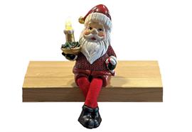 LED Figur Santa  Kantenhocker  aus Polyresin  7x 10 x 13.5