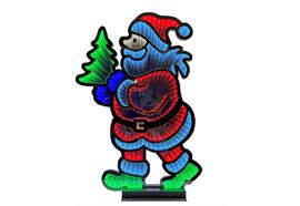 LED Figur Weihnachtsmann  mit Infinity Effekt  Outdoor H61.5cm