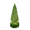 LED Glas Deko  Tannbaum grün  rotierend  mit 15 LED