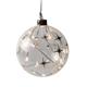 LED Glas Kugel mit Sternen  Design mit 12 LED  Farbe Sternen: Gold  Kugel D:12cm