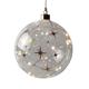 LED Glas Kugel mit Sternen Design mit 15 LED  Farbe Sternen: Gold  Kugel D:15cm