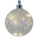 LED Glas Kugel Ornament  Frosty D: 10cm  mit 10 LED