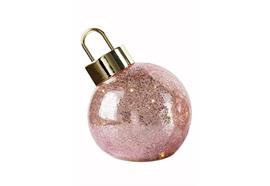 LED Glas Kugel rosa  zum Auftstellen  Kugel D:12cm