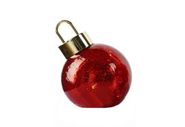 LED Glas Kugel rot  zum Aufstellen  Kugel D:12cm