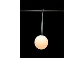LED Hängelampe  Outdoor weiss D20cm  8 LED warm weiss  3000 Kelvin, 80lm, 4W